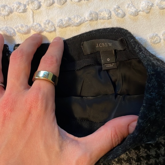 J Crew Houndstooth Color Block Wool Pencil Skirt - Picture 5 of 9